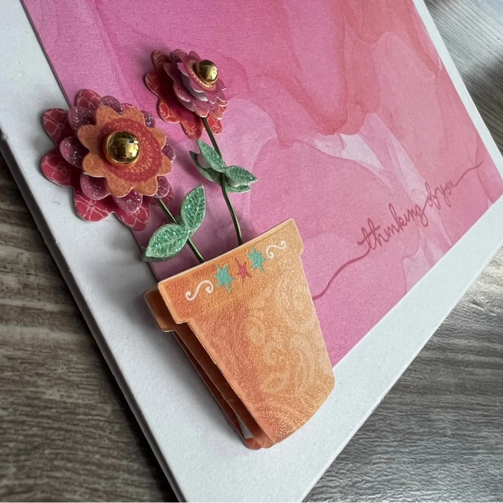 Handmade Greeting Cards Thinking of You & Hello Set of 10 5” x 7” With Envelopes